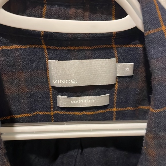 Vince Checked Flannel Classic Fit XL - Picture 2 of 4